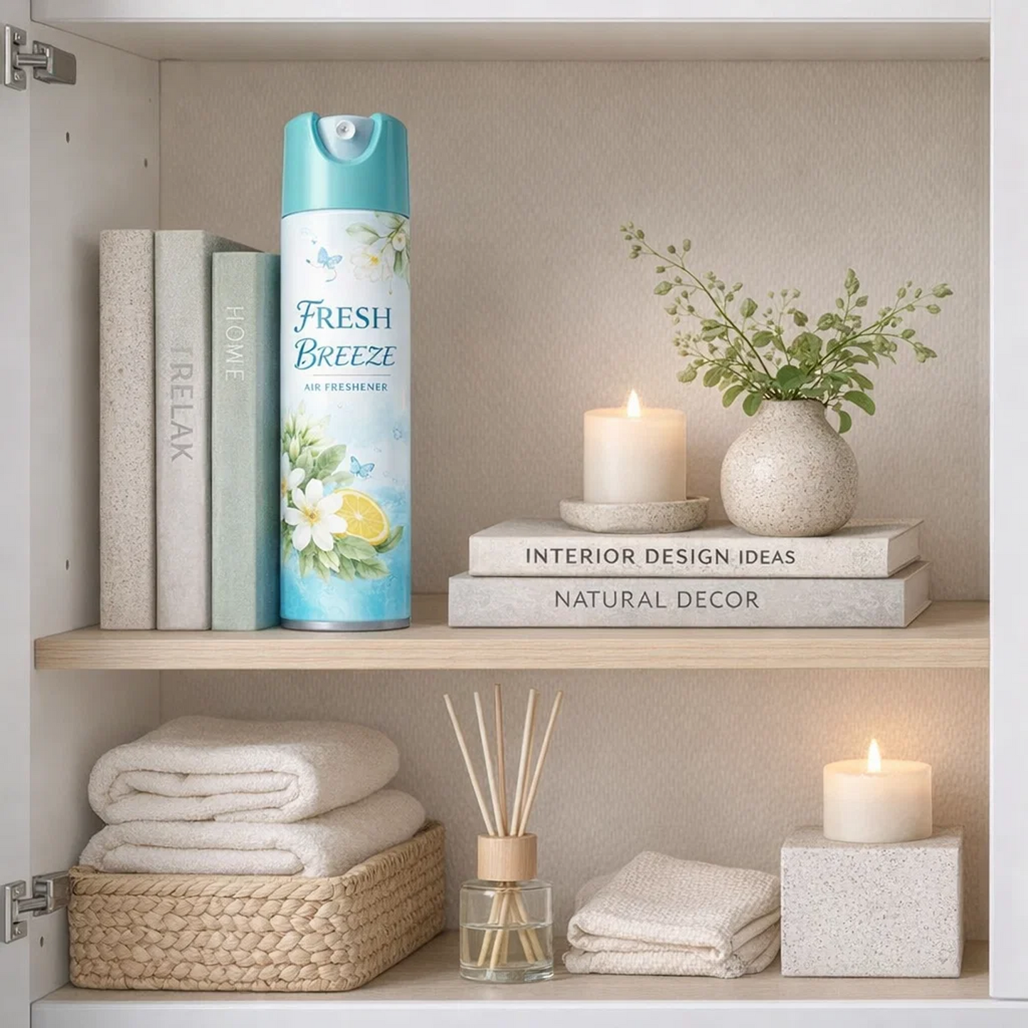Fresh Breeze Aerosol Air Freshener Spray, Citrus & Floral Scent