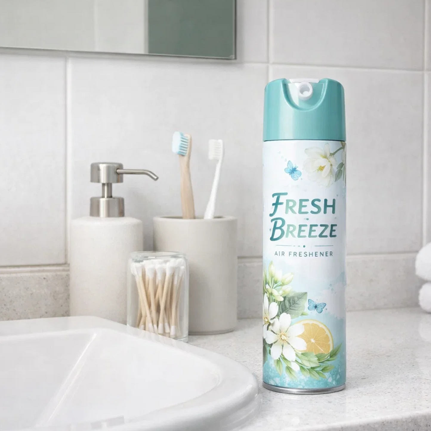 Fresh Breeze Aerosol Air Freshener Spray, Citrus & Floral Scent