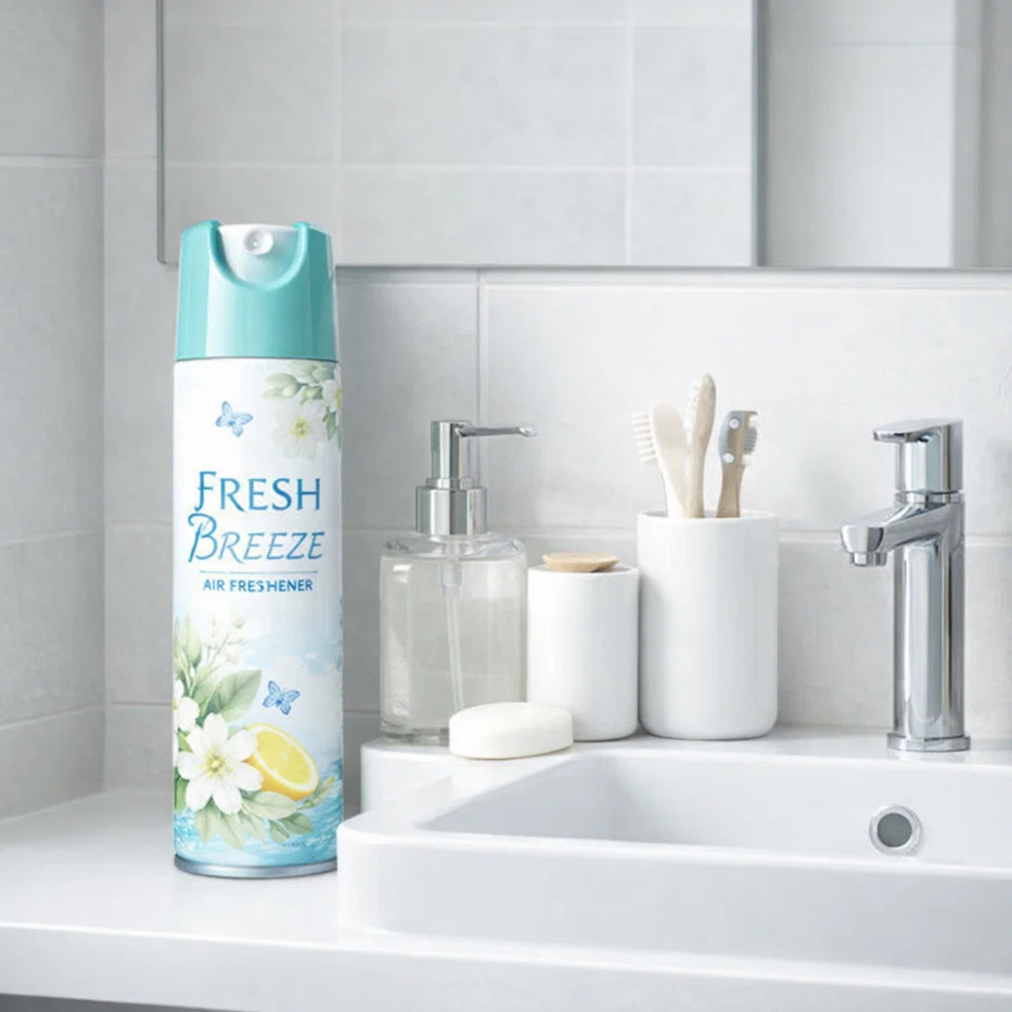 Fresh Breeze Aerosol Air Freshener Spray, Citrus & Floral Scent